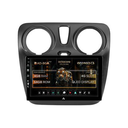 Navigatie Dacia Dokker / Lodgy, Android, A-Octacore / 4GB RAM + 64GB ROM, 9 Inch - AD-BGA9004+AD-BGRKIT376V2
