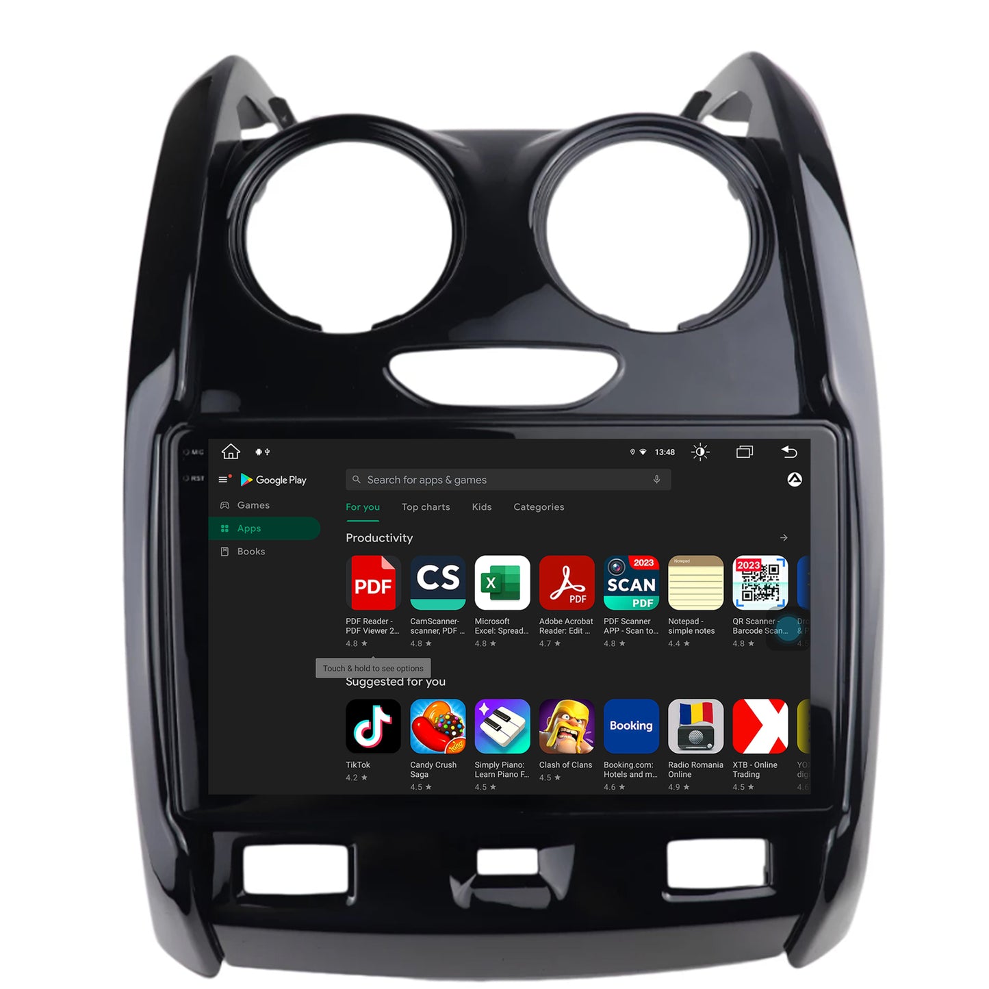 Navigatie Dacia Duster (2012-2019), Android, X-Octacore / 8GB RAM + 256GB ROM, 9.5 Inch - AD-BGX9008+AD-BGRKIT366V2