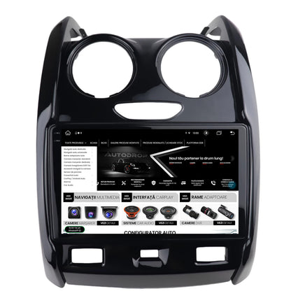 Navigatie Dacia Duster (2012-2019), Android, X-Octacore / 8GB RAM + 256GB ROM, 9.5 Inch - AD-BGX9008+AD-BGRKIT366V2