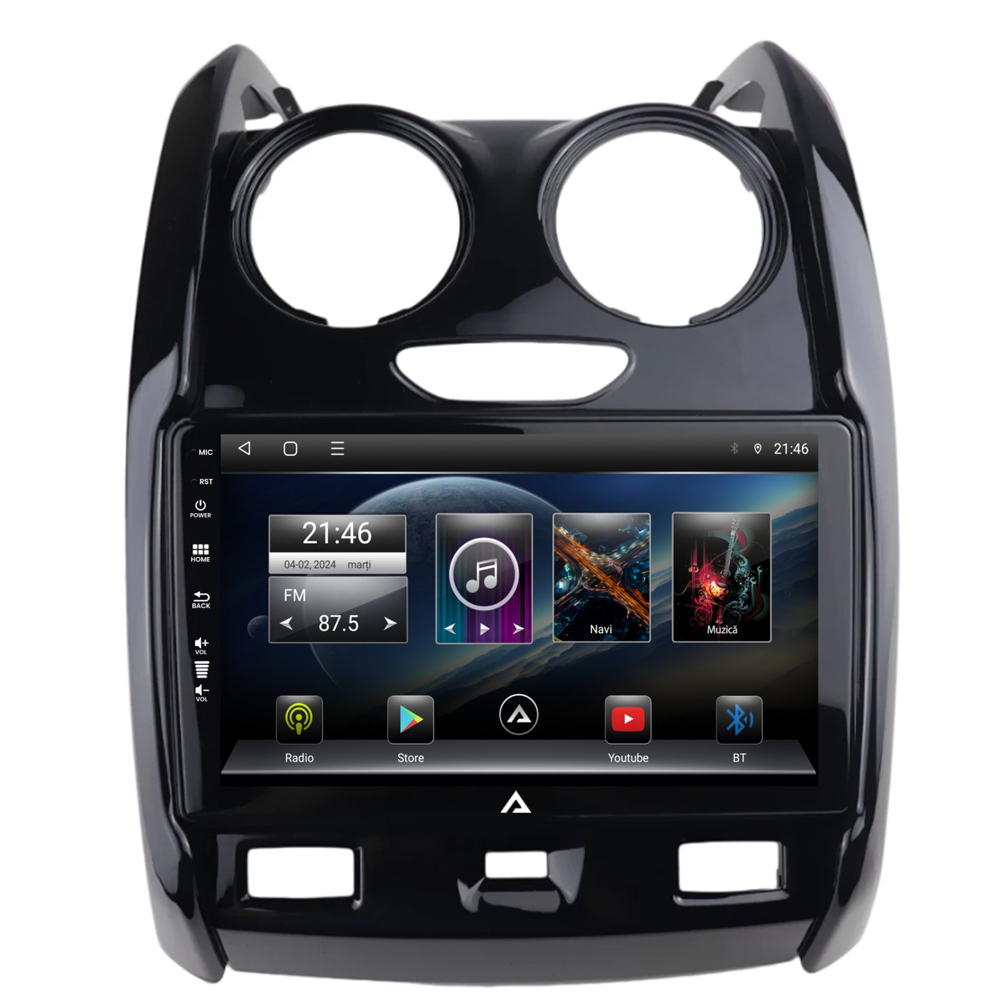 Navigatie Dacia Duster (2012-2021), Android, E-Octacore / 2GB RAM + 32GB ROM, 9 Inch - AD-BGE9002+AD-BGRKIT366V2