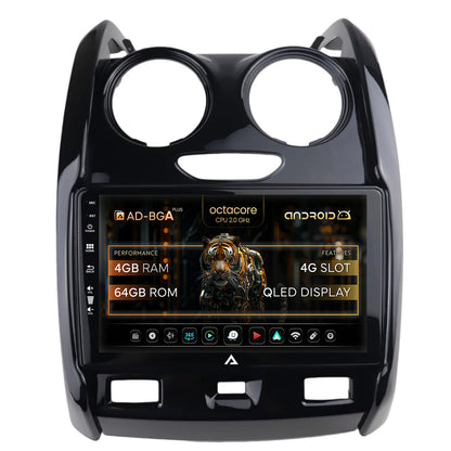 Navigatie Dacia Duster (2015-2020), Android, A-Octacore / 4GB RAM + 64GB ROM, 9 Inch - AD-BGA9004+AD-BGRKIT366V2