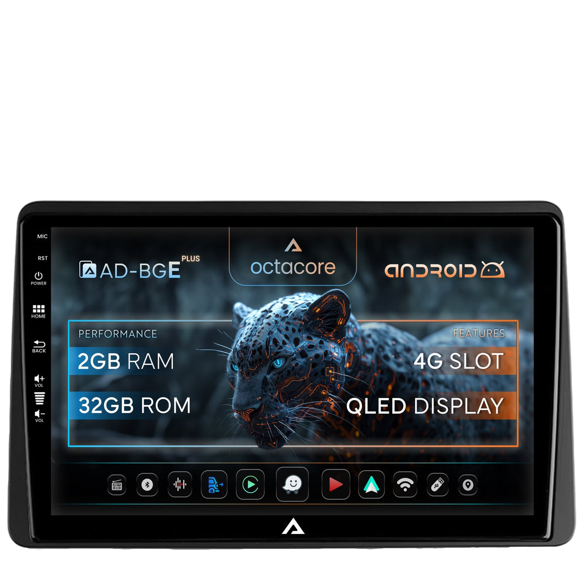 Navigatie Dacia Duster (2018-2021), Android, E-Octacore / 2GB RAM + 32GB ROM, 10.1 Inch - AD-BGE10002+AD-BGRKIT374
