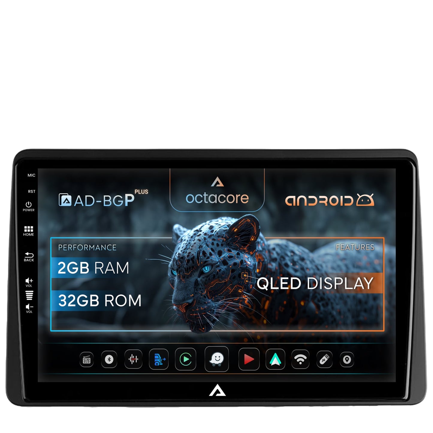 Navigatie Dacia Duster (2018-2021), Android, P-Octacore / 2GB RAM + 32GB ROM, 10.1 Inch - AD-BGP10002+AD-BGRKIT374
