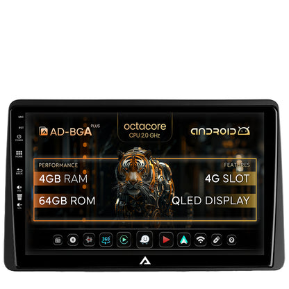 Navigatie Dacia Duster (2018-2021), Android, A-Octacore / 4GB RAM + 64GB ROM, 10.1 Inch - AD-BGA10004+AD-BGRKIT374