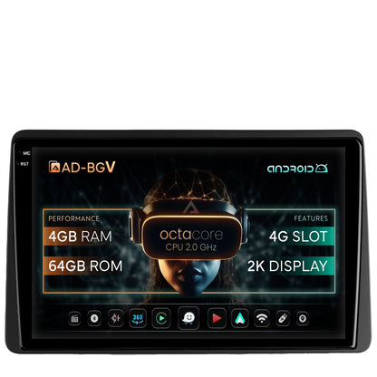 Navigatie Dacia Duster (2018-2021), Android, V-Octacore / 4GB RAM + 64GB ROM, 10.36 Inch - AD-BGV10004+AD-BGRKIT374