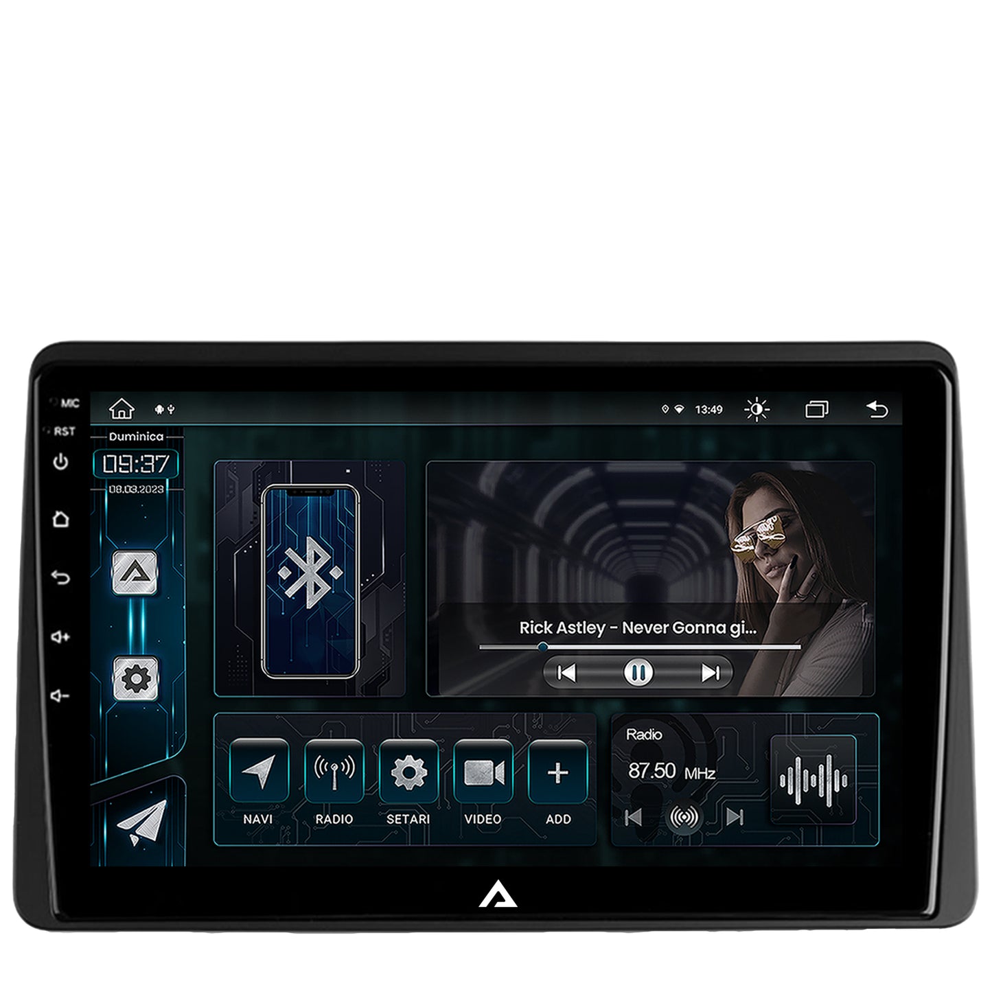 Navigatie Dacia Duster (2018-2021), Android, Z-Octacore / 8GB RAM + 256GB ROM, 10.1 Inch - AD-BGZ10008+AD-BGRKIT374