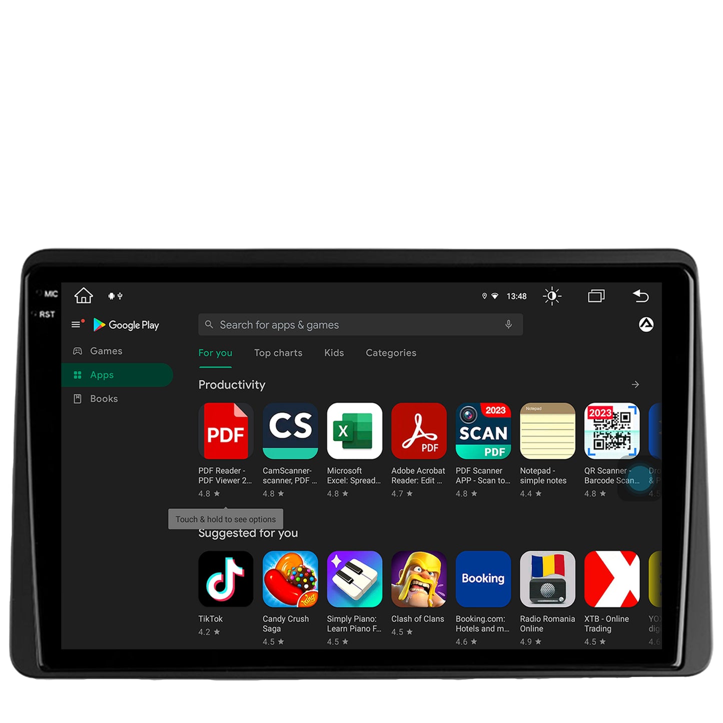 Navigatie Dacia Duster (2018-2021), Android, V-Octacore / 4GB RAM + 64GB ROM, 10.36 Inch - AD-BGV10004+AD-BGRKIT374