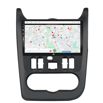 Navigatie Dacia Logan / Duster / Sandero (2008-2013), Android, P-Octacore / 2GB RAM + 32GB ROM, 9 Inch - AD-BGP9002+AD-BGRKIT367B