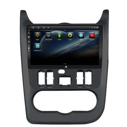 Navigatie Dacia Logan / Duster / Sandero (2008-2013), Android, P-Octacore / 2GB RAM + 32GB ROM, 9 Inch - AD-BGP9002+AD-BGRKIT367B