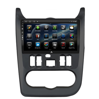 Navigatie Dacia Logan / Duster / Sandero (2008-2013), Android, P-Octacore / 2GB RAM + 32GB ROM, 9 Inch - AD-BGP9002+AD-BGRKIT367B