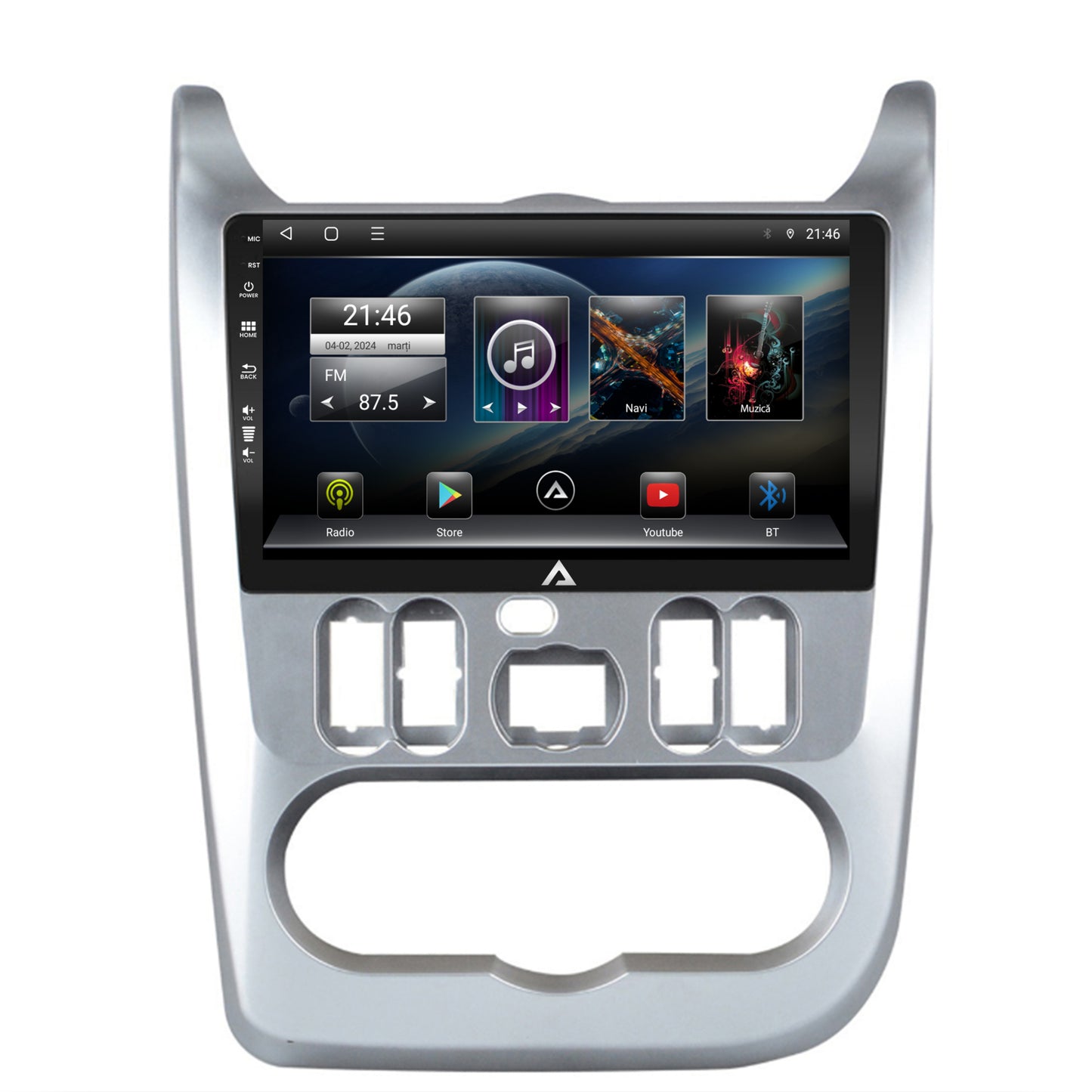 Navigatie Dacia Logan / Duster / Sandero (2009-2013), Android, E-Octacore / 2GB RAM + 32GB ROM, 9 Inch - AD-BGE9002+AD-BGRKIT367