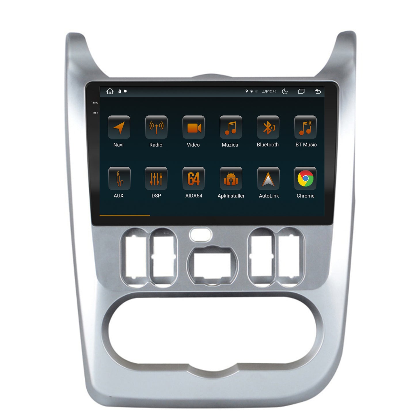 Navigatie Dacia Logan, Duster, Sandero (2009-2013), Android, V-Octacore / 4GB RAM + 64GB ROM, 9.5 Inch - AD-BGV9004+AD-BGRKIT367