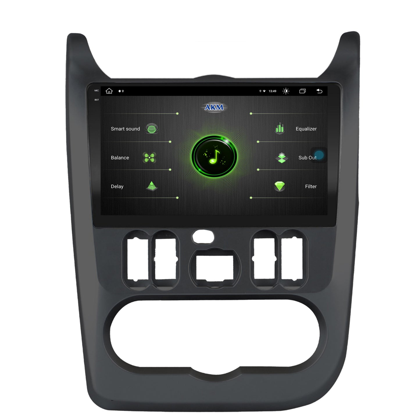 Navigatie Dacia Logan, Duster, Sandero (2009-2013), Android, V-Octacore / 4GB RAM + 64GB ROM, 9.5 Inch - AD-BGV9004+AD-BGRKIT367B