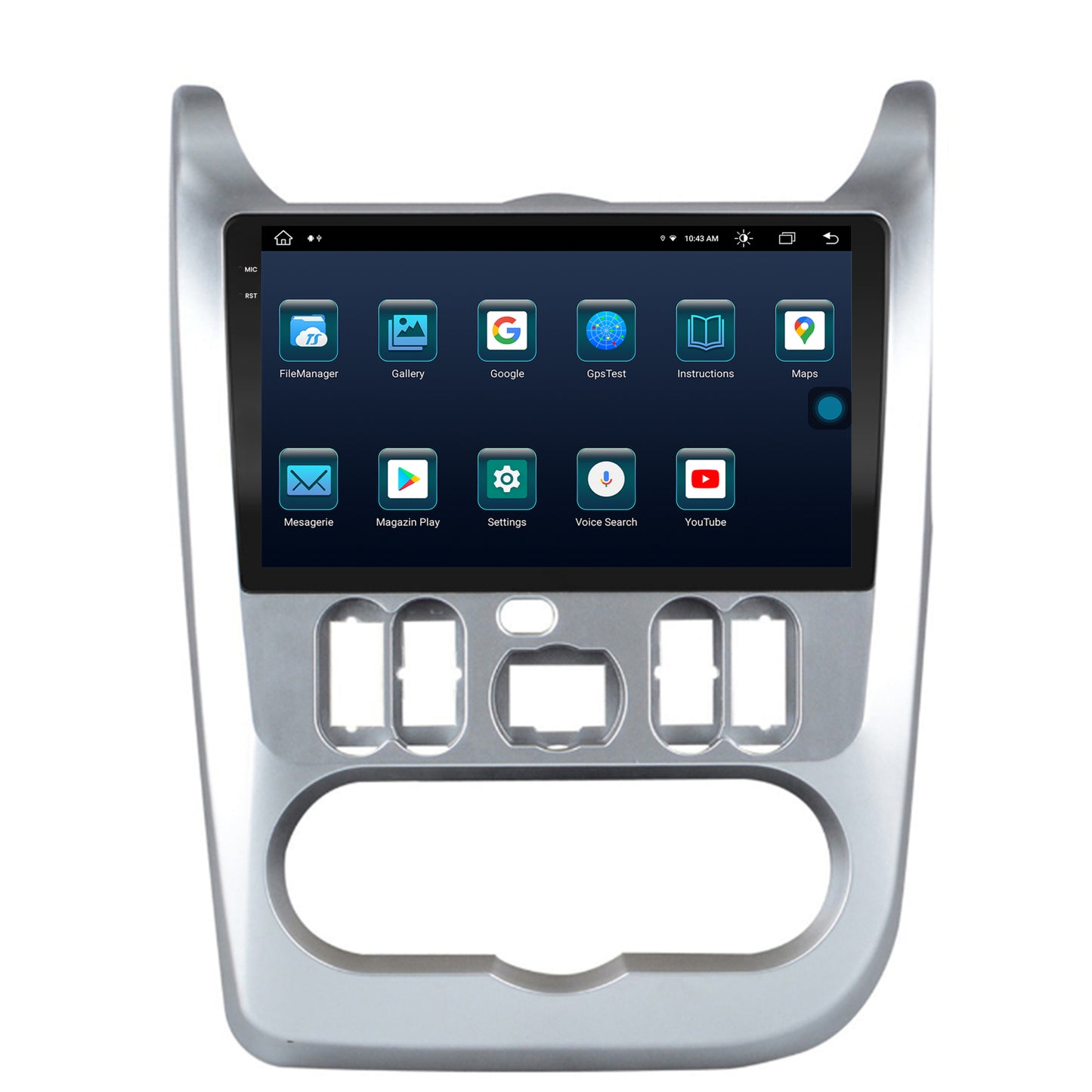 Navigatie Dacia Logan, Duster, Sandero (2009-2013), Android, X-Octacore / 8GB RAM + 256GB ROM, 9.5 Inch - AD-BGX9008+AD-BGRKIT367