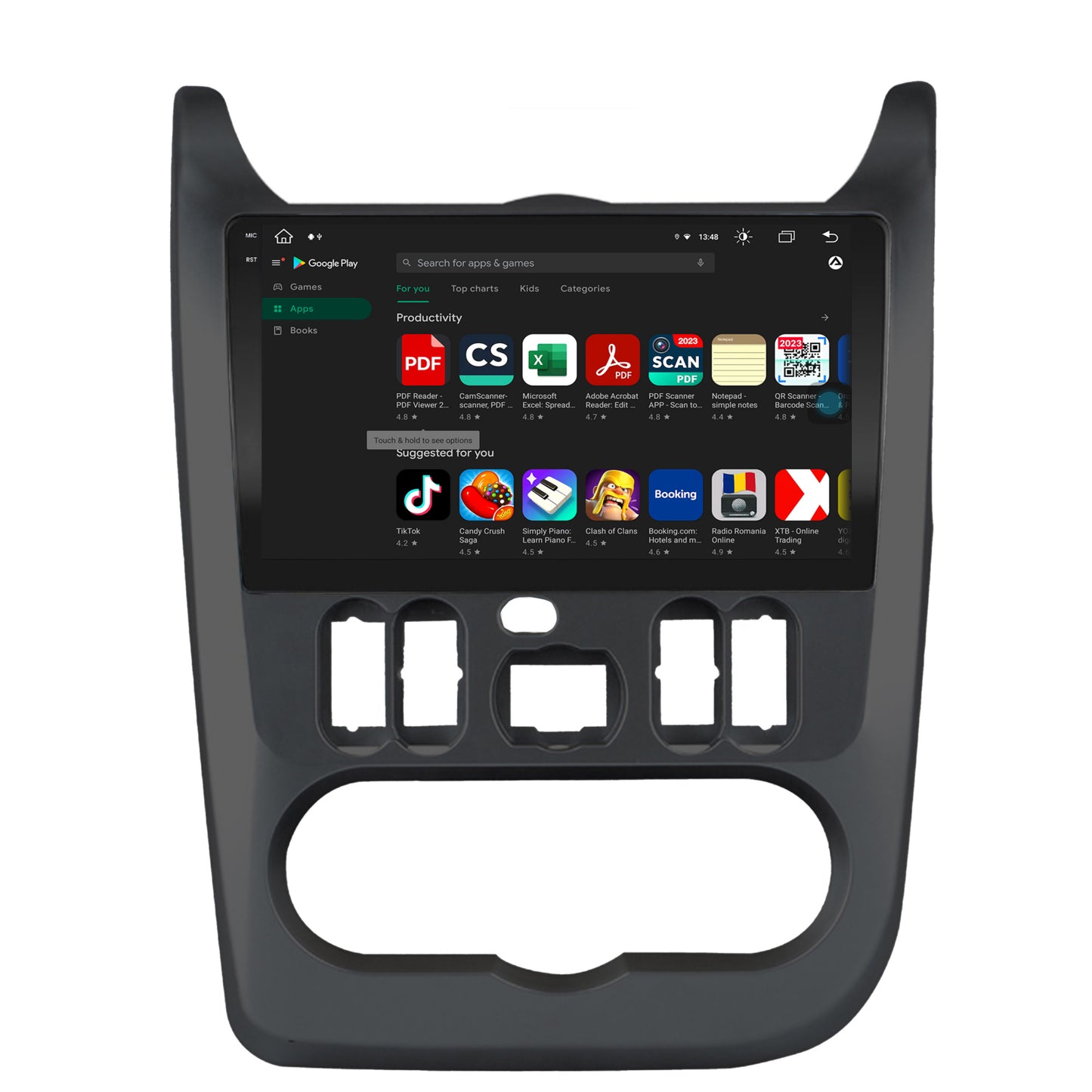 Navigatie Dacia Logan, Duster, Sandero (2009-2013), Android, X-Octacore / 8GB RAM + 256GB ROM, 9.5 Inch - AD-BGX9008+AD-BGRKIT367B