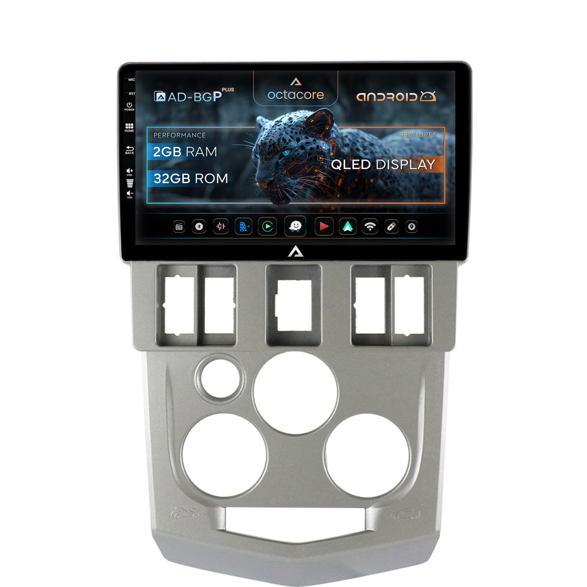 Navigatie Dacia Logan PH1 (2004-2009), Android, P-Octacore / 2GB RAM + 32GB ROM, 9 Inch - AD-BGP9002+AD-BGRKIT368