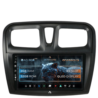Navigatie Dacia Logan / Sandero, Android, E-Octacore / 2GB RAM + 32GB ROM, 9 Inch - AD-BGE9002+AD-BGRKIT375