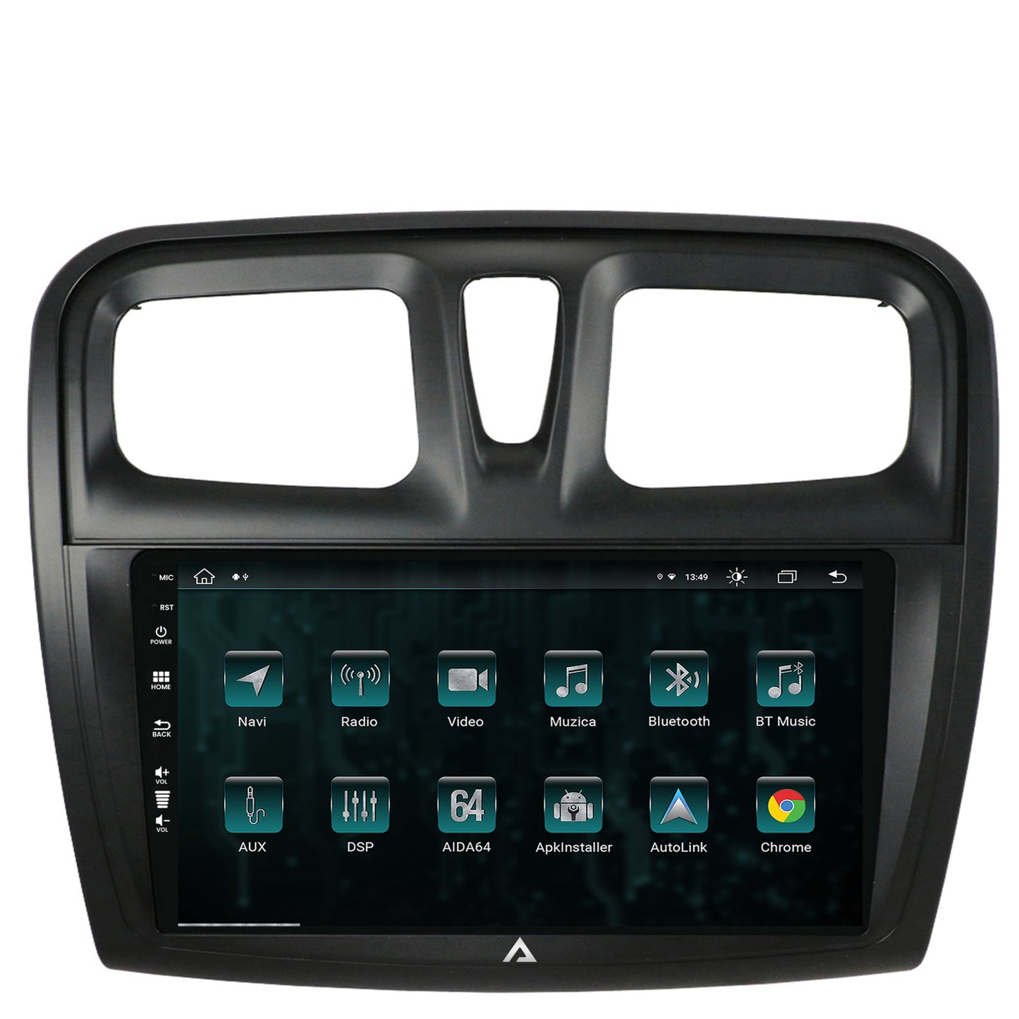 Navigatie Dacia Logan / Sandero, Android, Z-Octacore / 8GB RAM + 256GB ROM, 9 Inch - AD-BGZ9008+AD-BGRKIT375