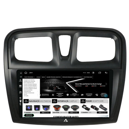 Navigatie Dacia Logan / Sandero, Android, Z-Octacore / 8GB RAM + 256GB ROM, 9 Inch - AD-BGZ9008+AD-BGRKIT375