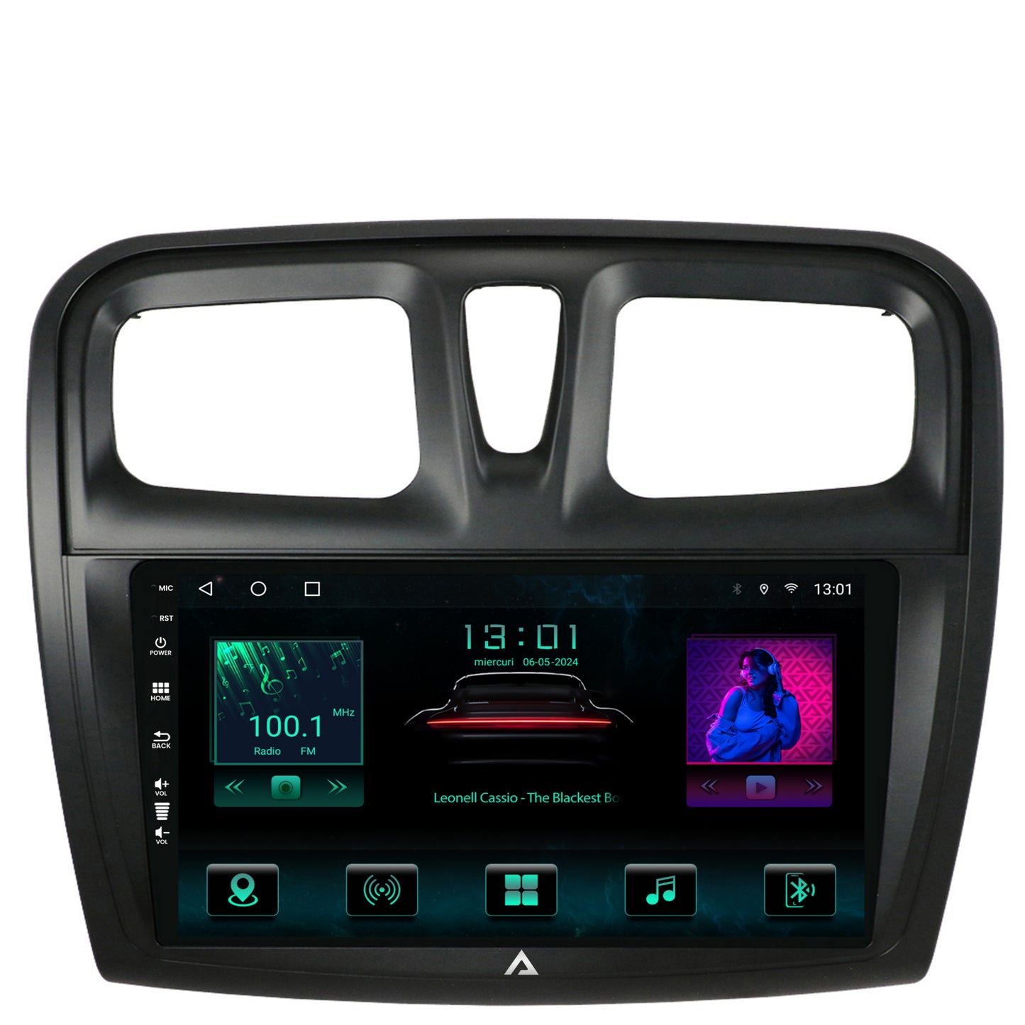 Navigatie Dacia Logan / Sandero, Android, A-Octacore / 4GB RAM + 64GB ROM, 9 Inch - AD-BGA9004+AD-BGRKIT375