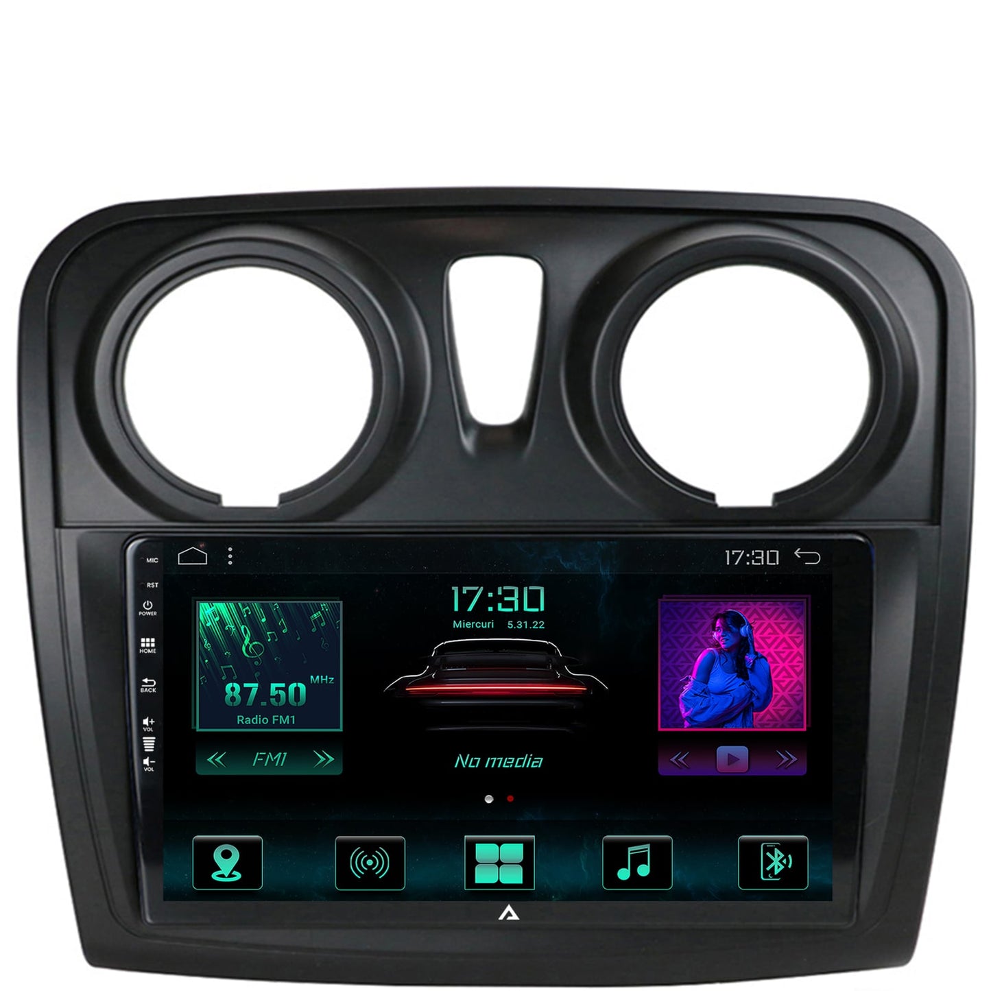 Navigatie Dacia Logan / Sandero, Android, A-Octacore / 4GB RAM + 64GB ROM, 9 Inch - AD-BGA9004+AD-BGRKIT376