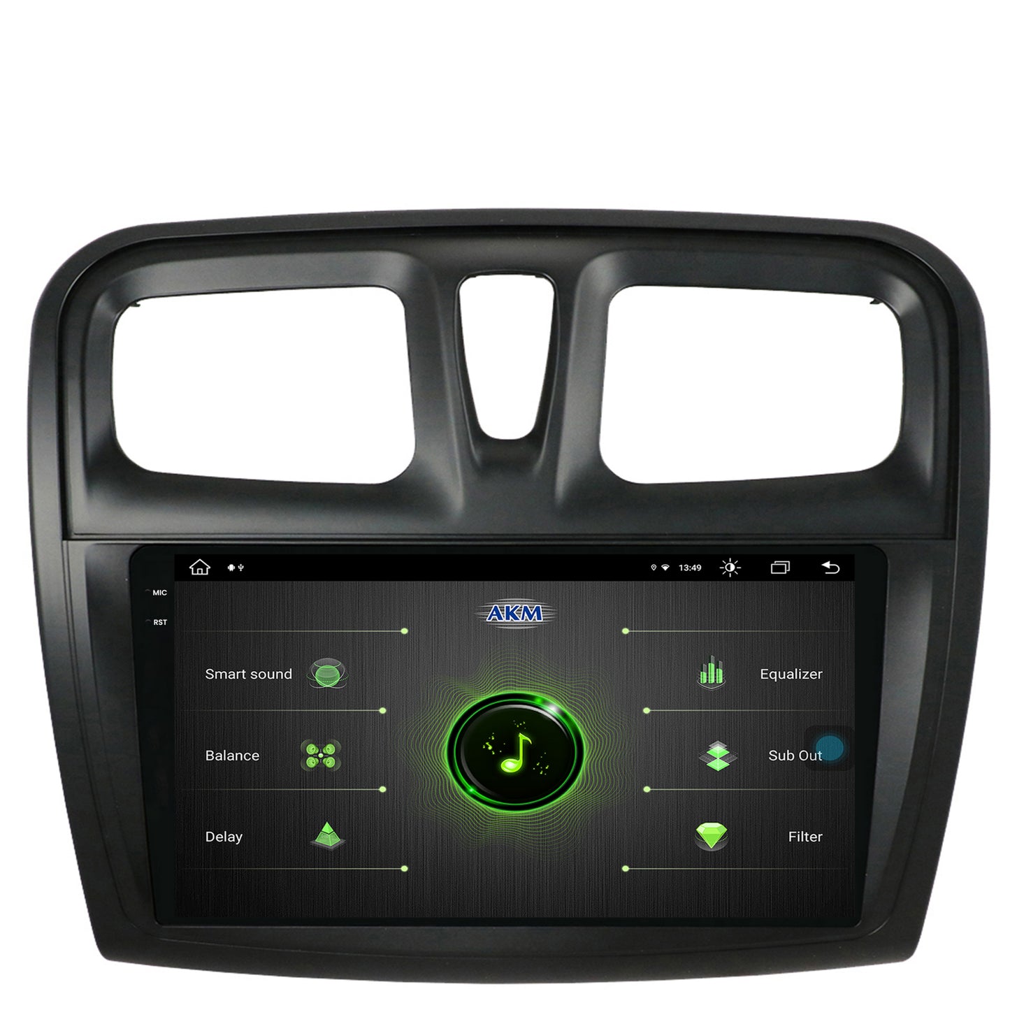 Navigatie Dacia Logan / Sandero, Android, V-Octacore / 4GB RAM + 64GB ROM, 9.5 Inch - AD-BGV9004+AD-BGRKIT375