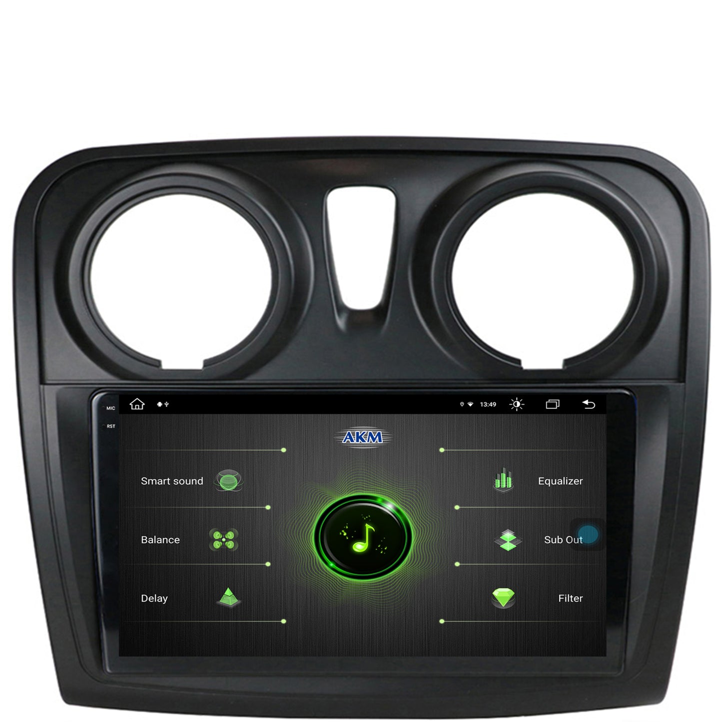 Navigatie Dacia Logan / Sandero, Android, V-Octacore / 4GB RAM + 64GB ROM, 9.5 Inch - AD-BGV9004+AD-BGRKIT376