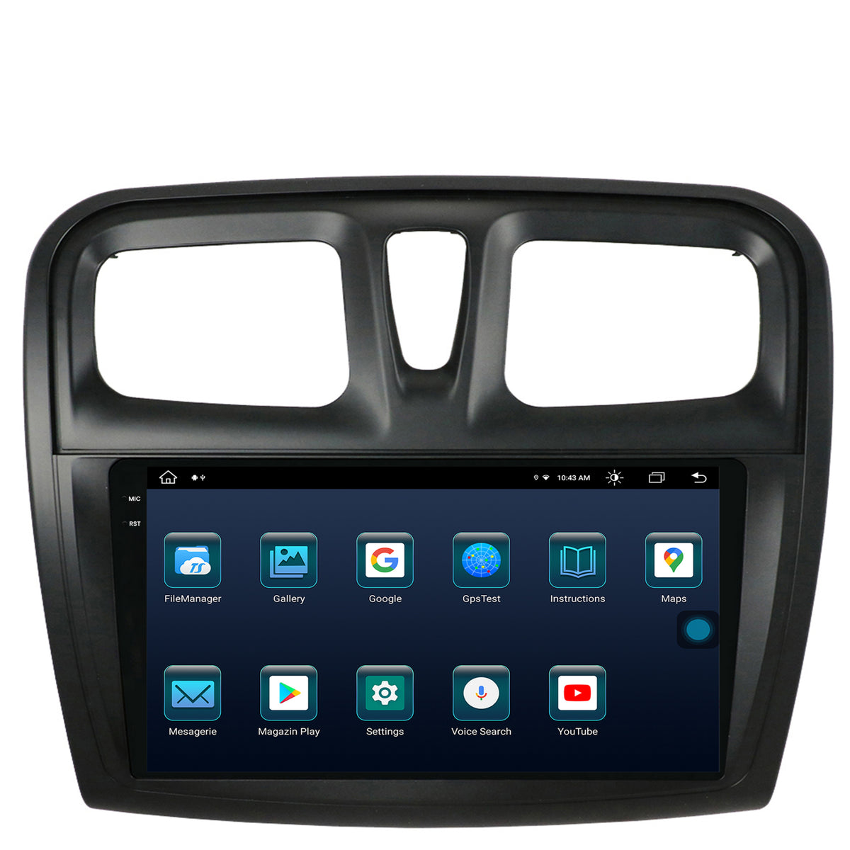 Navigatie Dacia Logan / Sandero, Android, X-Octacore / 8GB RAM + 256GB ROM, 9.5 Inch - AD-BGX9008+AD-BGRKIT375