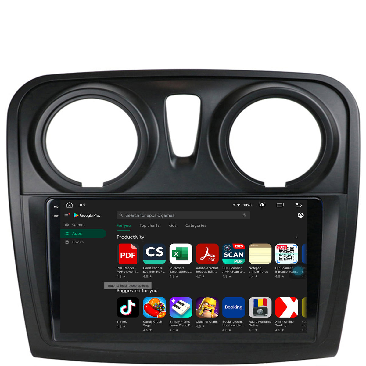 Navigatie Dacia Logan / Sandero, Android, X-Octacore / 8GB RAM + 256GB ROM, 9.5 Inch - AD-BGX9008+AD-BGRKIT376