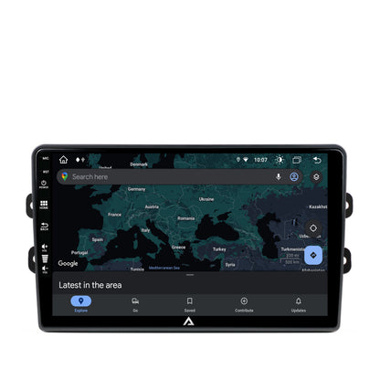 Navigatie Dacia/Renault, Android, Z-octacore / 8GB RAM + 256GB ROM, 9 Inch AD-BGZ9008+AD-BGRKIT383