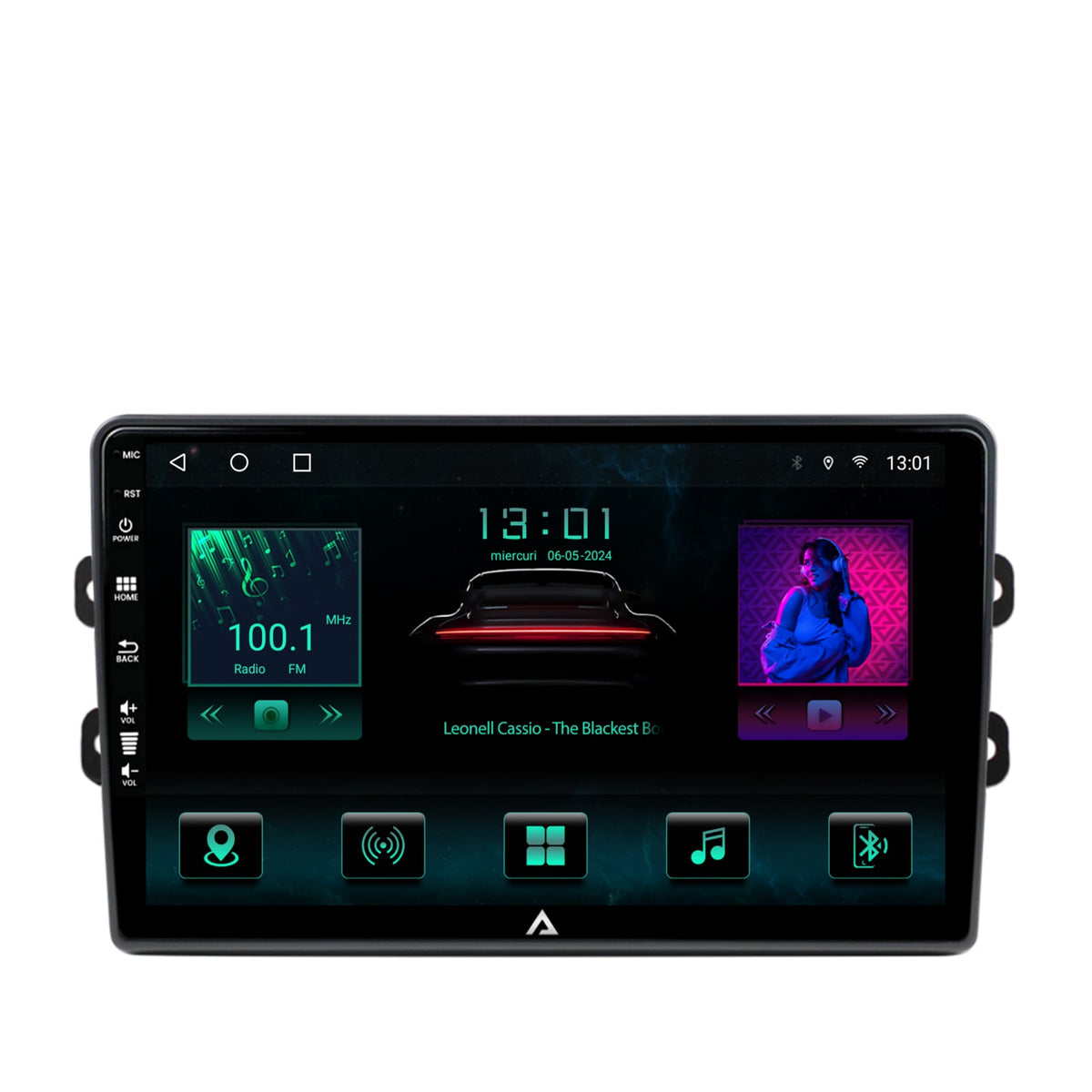 Navigatie Dacia/Renault, Android, A-octacore / 4GB RAM + 64GB ROM, 9 Inch AD-BGA9004+AD-BGRKIT383