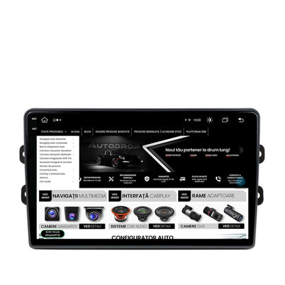 Navigatie Dacia/Renault, Android, V-Octacore / 4GB RAM + 64GB ROM, 9.5 Inch AD-BGV9004+AD-BGRKIT383