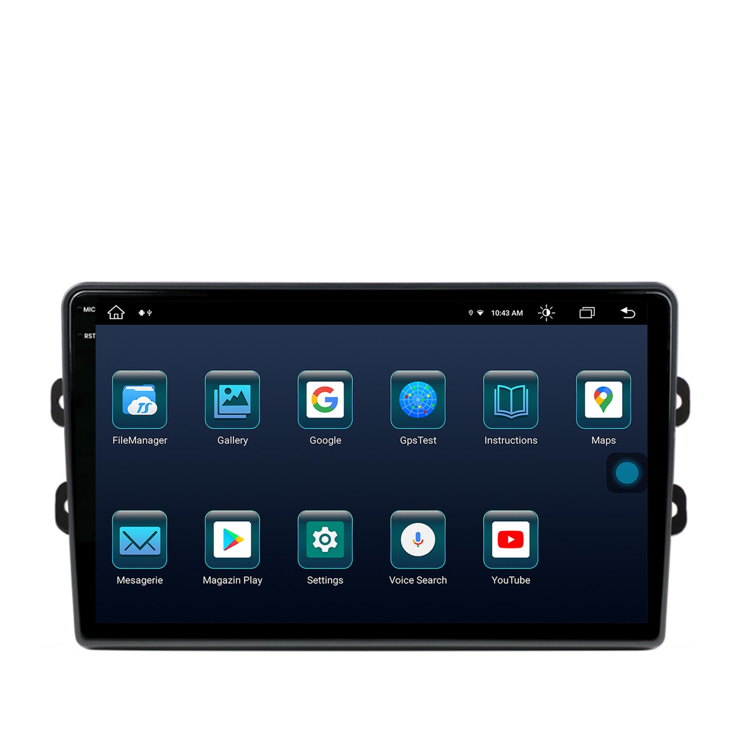 Navigatie Dacia/Renault, Android, X-Octacore / 8GB RAM + 256GB ROM, 9.5 Inch AD-BGX9008+AD-BGRKIT383