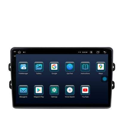 Navigatie Dacia/Renault, Android, X-Octacore / 8GB RAM + 256GB ROM, 9.5 Inch AD-BGX9008+AD-BGRKIT383
