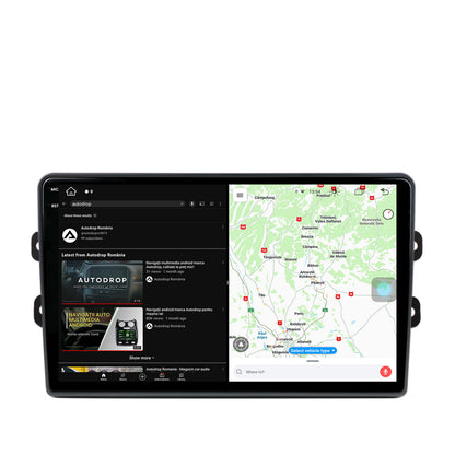 Navigatie Dacia/Renault, Android, X-Octacore / 8GB RAM + 256GB ROM, 9.5 Inch AD-BGX9008+AD-BGRKIT383