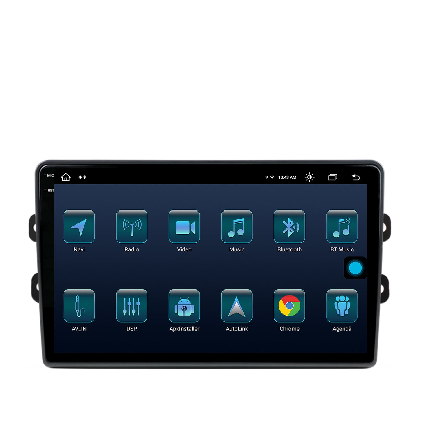 Navigatie Dacia/Renault, Android, X-Octacore / 8GB RAM + 256GB ROM, 9.5 Inch AD-BGX9008+AD-BGRKIT383