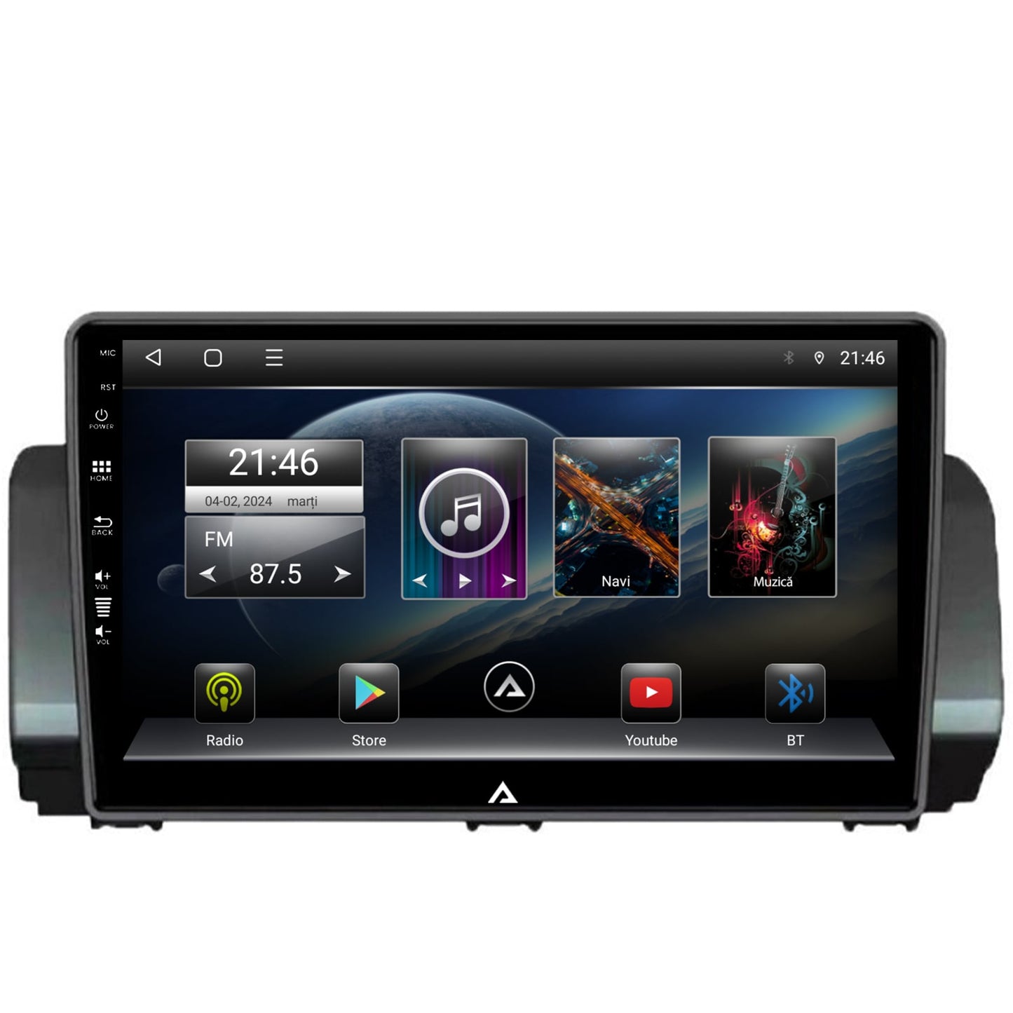 Navigatie Dacia Sandero / Logan (2021-Prezent), Android, P-Octacore / 2GB RAM + 32GB ROM, 10.1 Inch - AD-BGP10002+AD-BGRKIT366V3