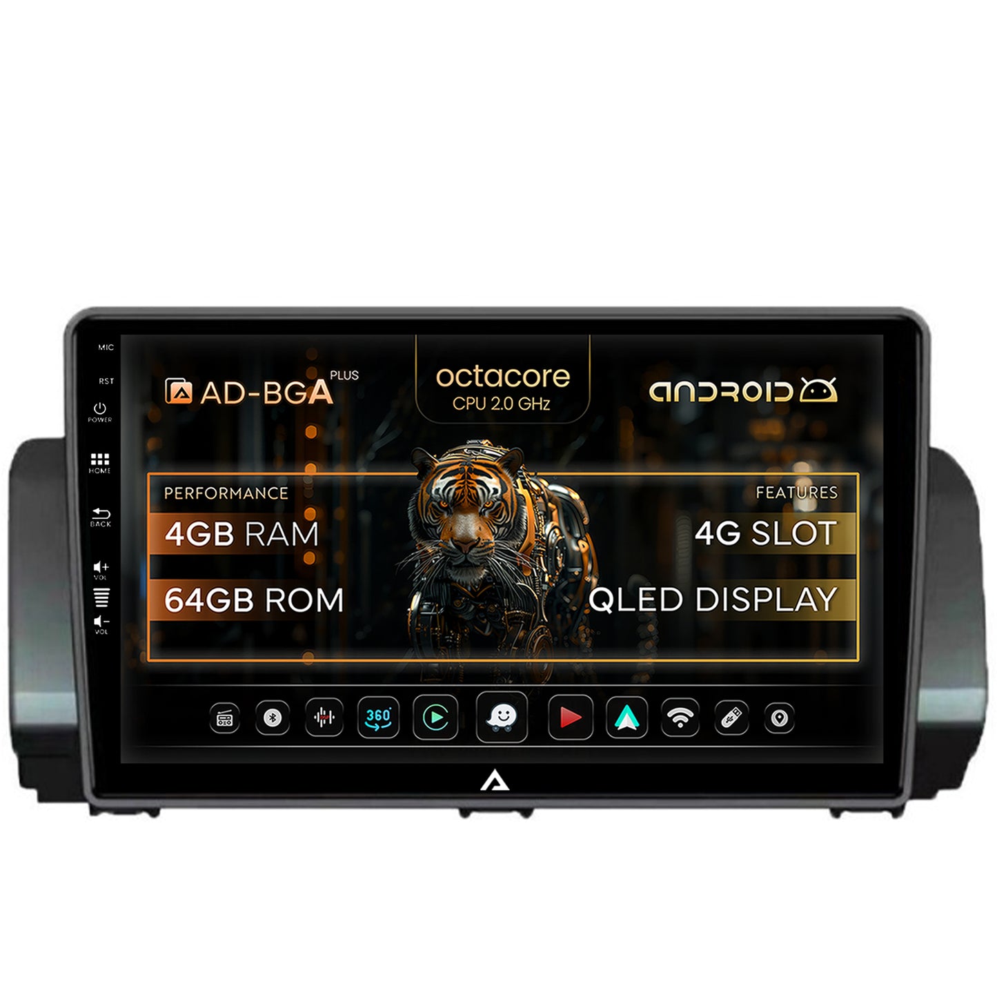 Navigatie Dacia Sandero / Logan (2021-Prezent), Android, A-Octacore / 4GB RAM + 64GB ROM, 10.1 Inch - AD-BGA10004+AD-BGRKIT366V3