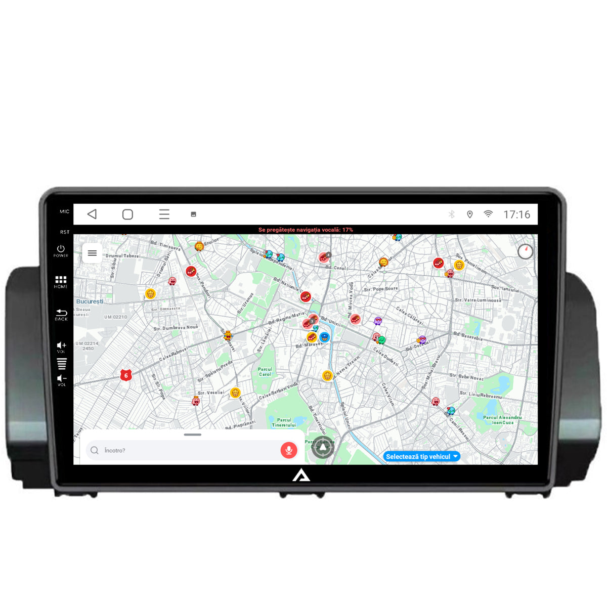 Navigatie Dacia Sandero / Logan (2021-Prezent), Android, A-Octacore / 4GB RAM + 64GB ROM, 10.1 Inch - AD-BGA10004+AD-BGRKIT366V3