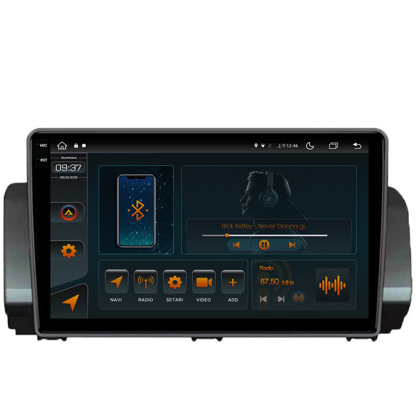 Navigatie Dacia Sandero / Logan (2021-Prezent), Android, V-Octacore / 4GB RAM + 64GB ROM, 10.36 Inch - AD-BGV10004+AD-BGRKIT366V3