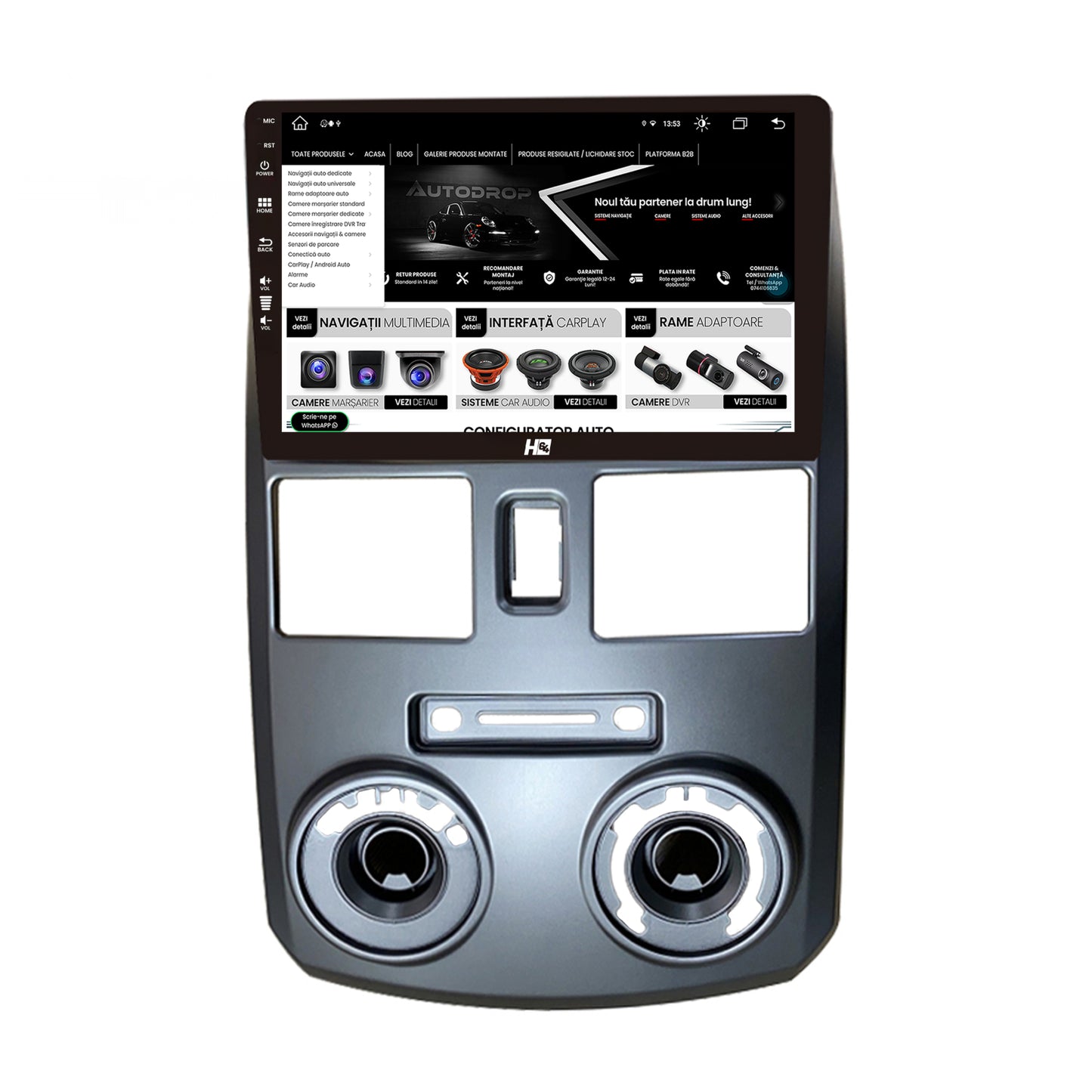 Navigatie Daihatsu Terior (2005+), Android, Z-Octacore / 8GB RAM + 256GB ROM, 9 Inch - AD-BGZ9008+AD-BGRKIT094
