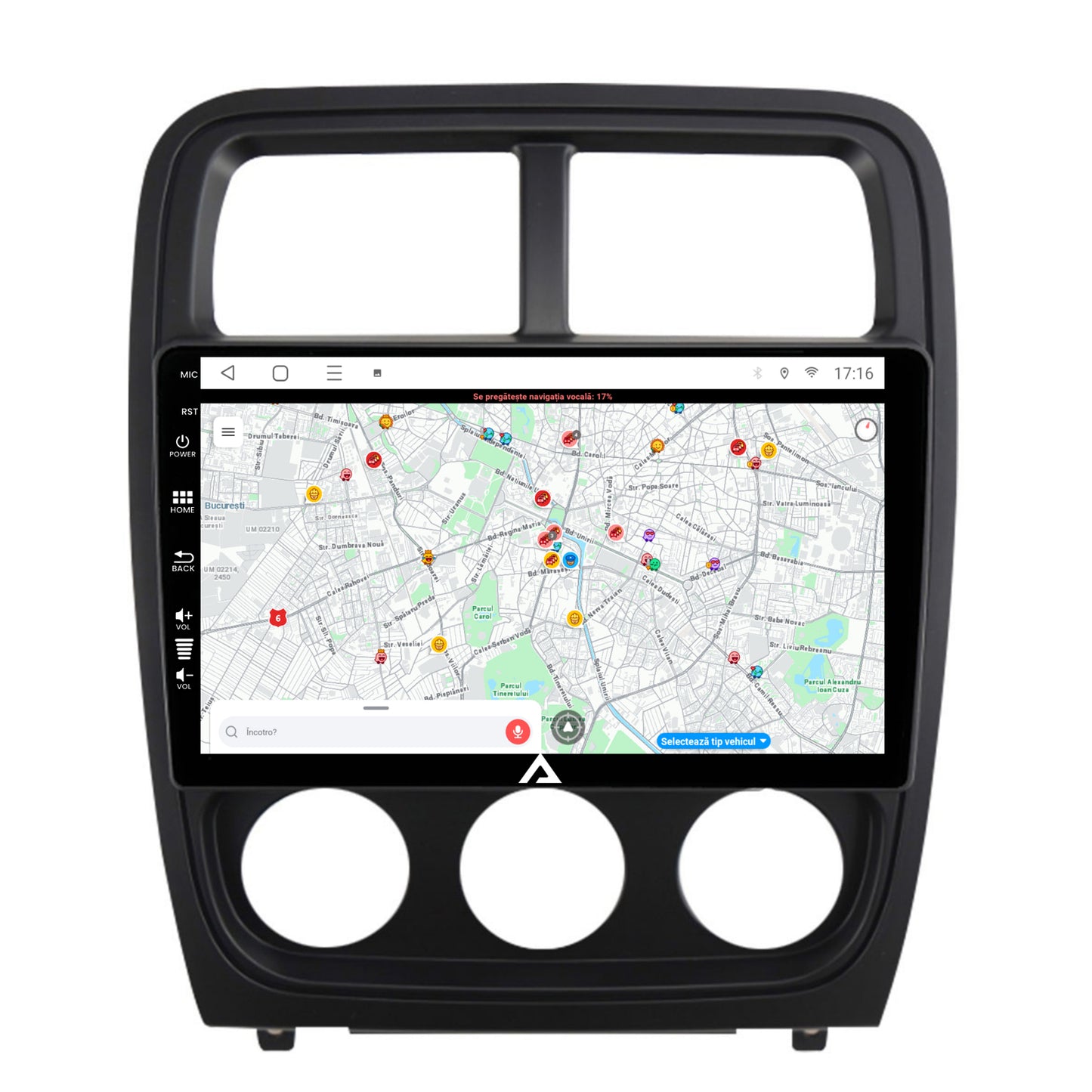 Navigatie Dodge Caliber (2010-2012), Android, P-Octacore / 2GB RAM + 32GB ROM, 9 Inch - AD-BGP9002+AD-BGRKIT295V2