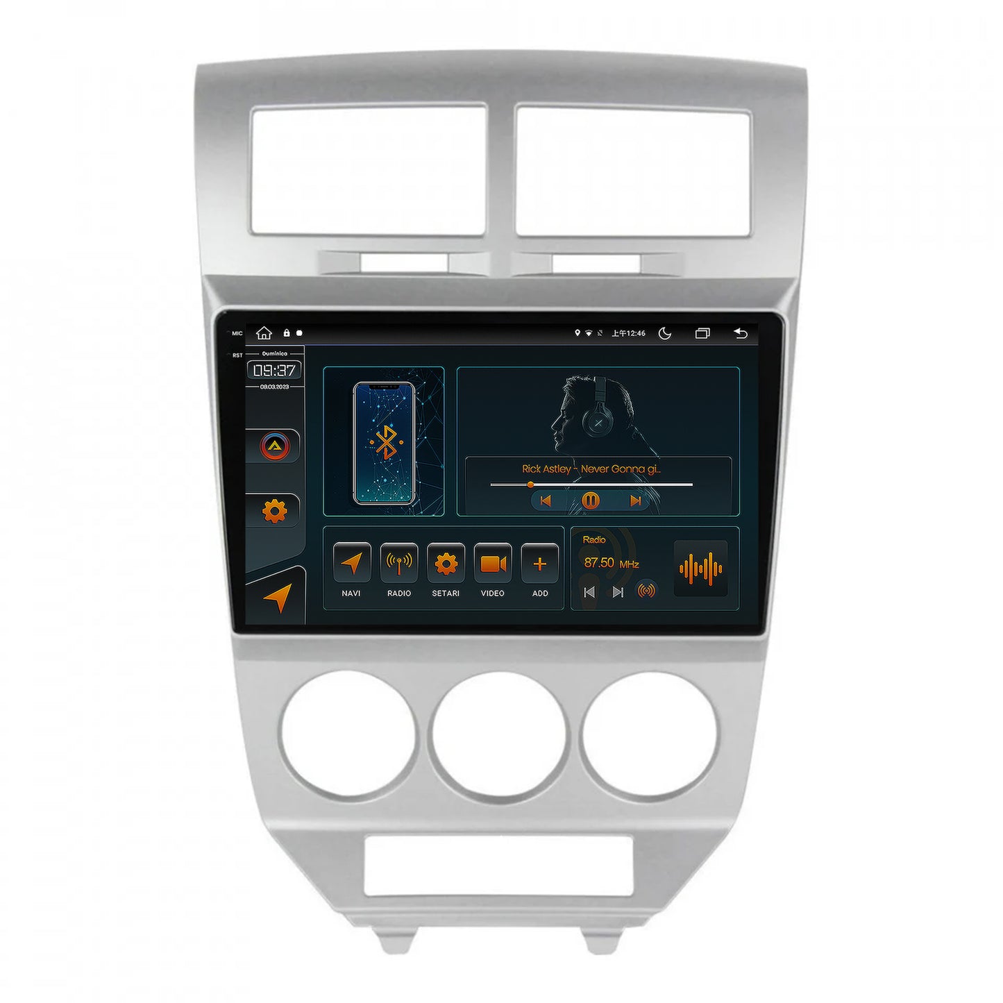 Navigatie Dodge Caliber (2006-2010), Android, V-Octacore / 4GB RAM + 64GB ROM, 9.5 Inch - AD-BGV9004+AD-BGRKIT293