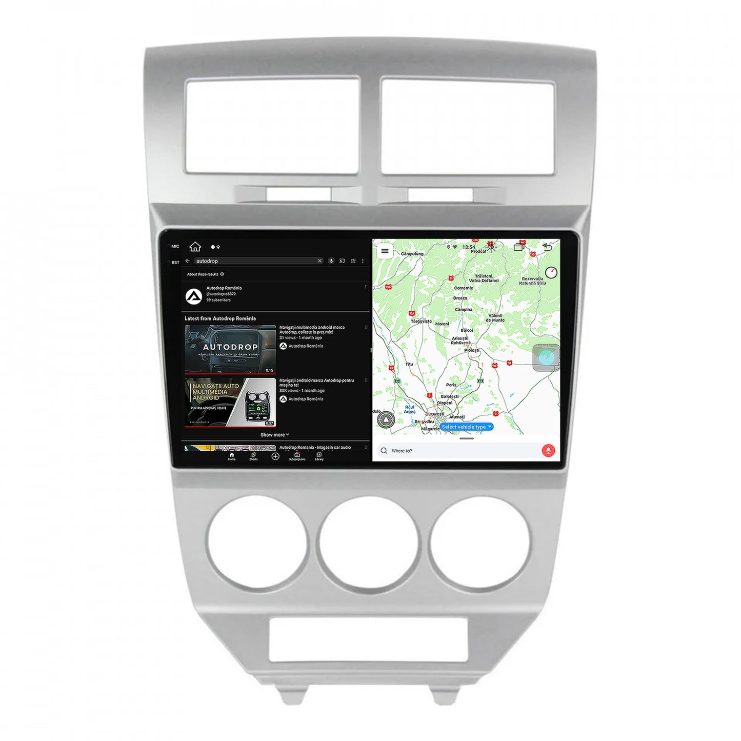 Navigatie Dodge Caliber (2006-2010), Android, V-Octacore / 4GB RAM + 64GB ROM, 9.5 Inch - AD-BGV9004+AD-BGRKIT293