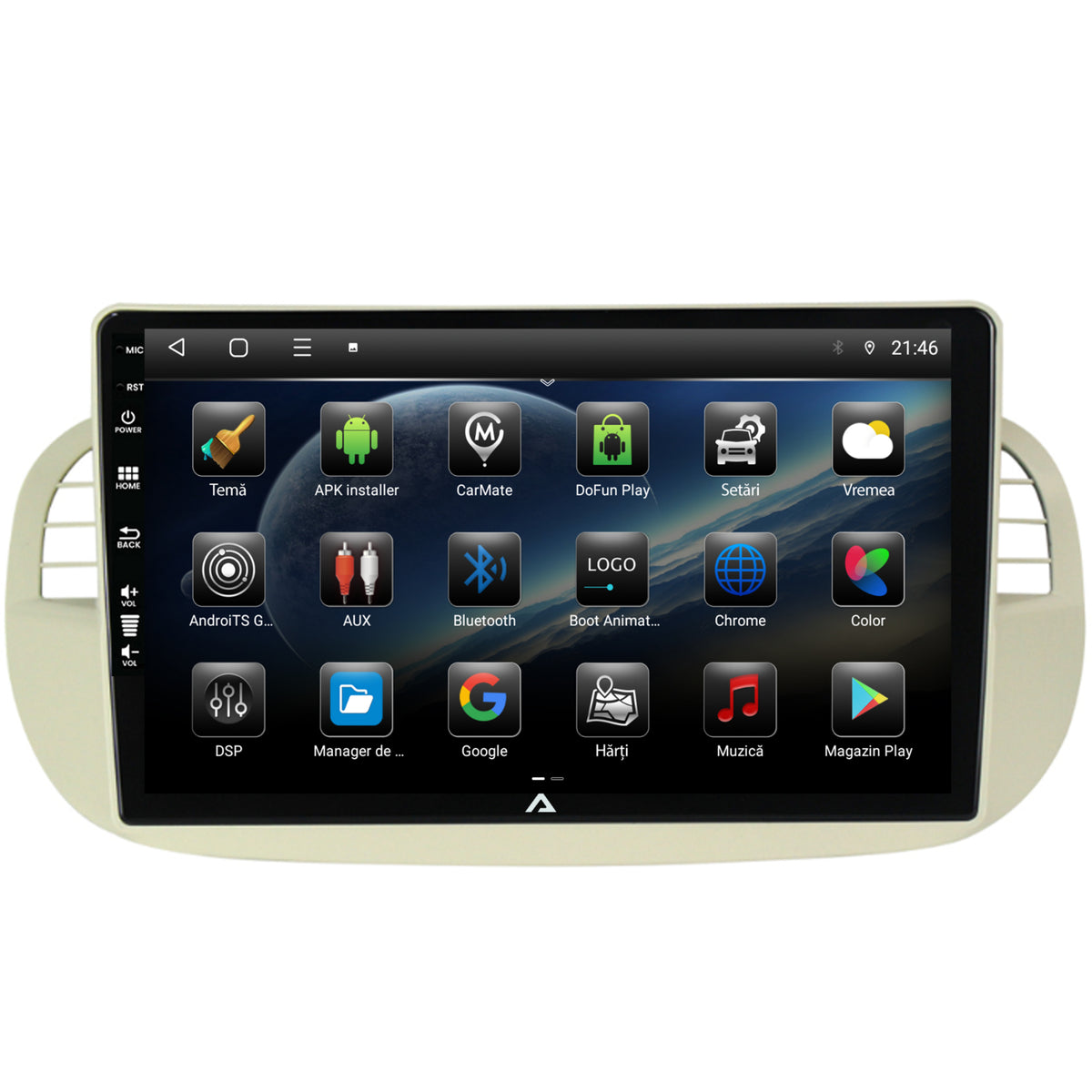 Navigatie Fiat 500 (2007-2014), Android, E-Octacore / 2GB RAM + 32GB ROM, 9 Inch - AD-BGE9002+AD-BGRKIT362V2