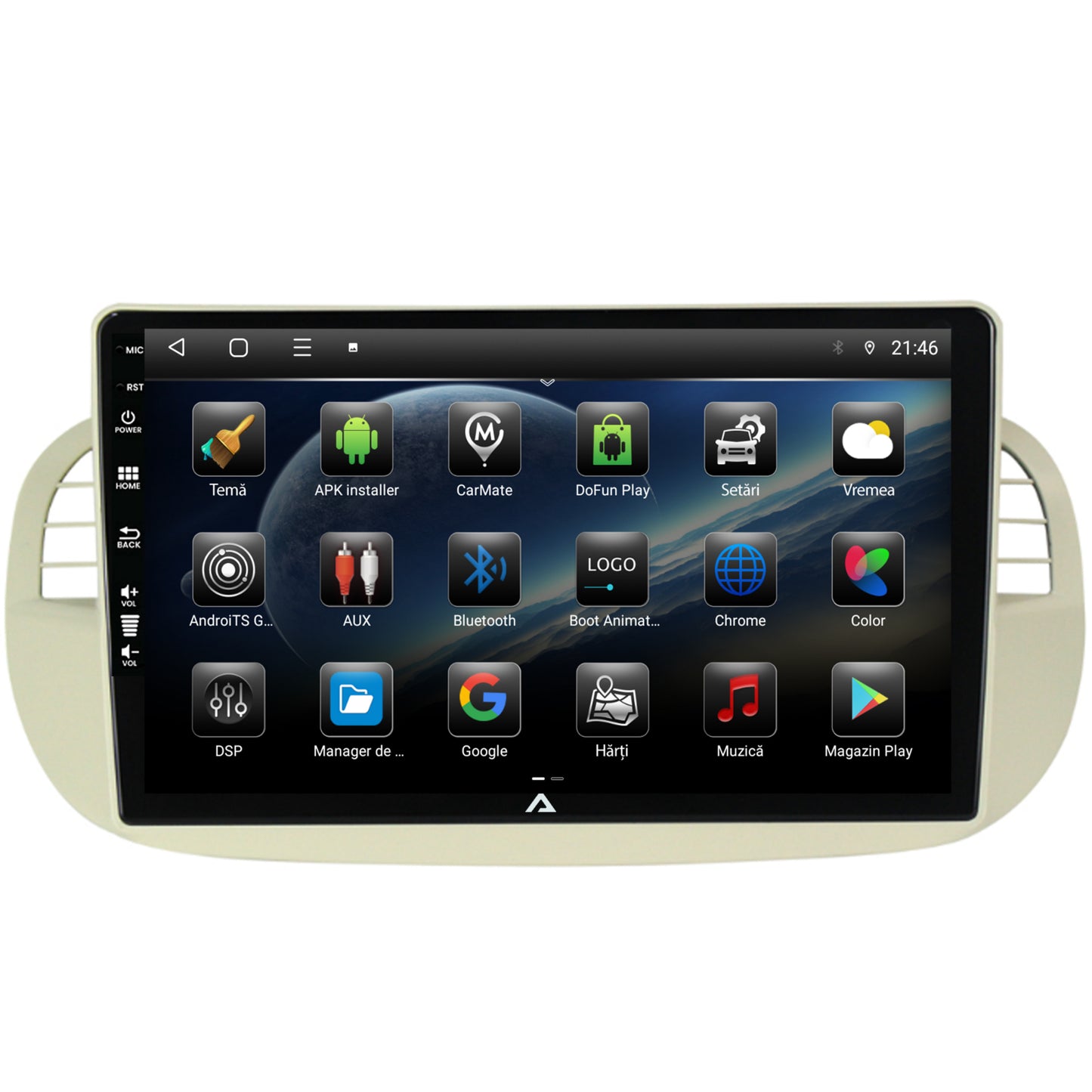 Navigatie Fiat 500 (2007-2014), Android, E-Octacore / 2GB RAM + 32GB ROM, 9 Inch - AD-BGE9002+AD-BGRKIT362V2