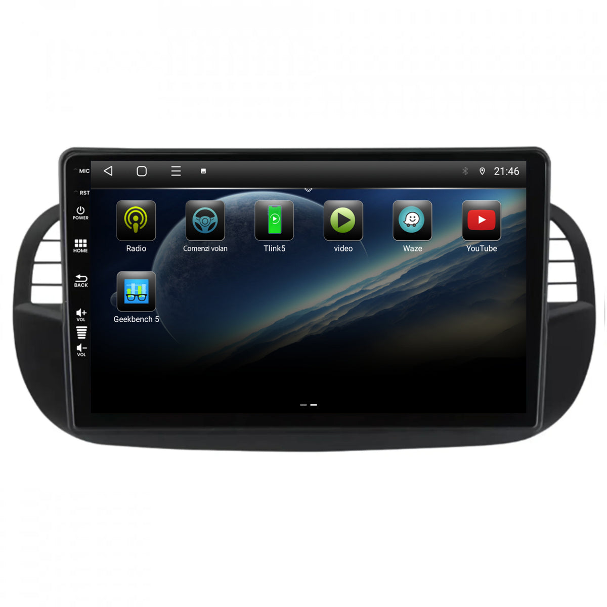 Navigatie Fiat 500 (2007-2014), Android, P-Octacore / 2GB RAM + 32GB ROM, 9 Inch - AD-BGP9002+AD-BGRKIT362V3