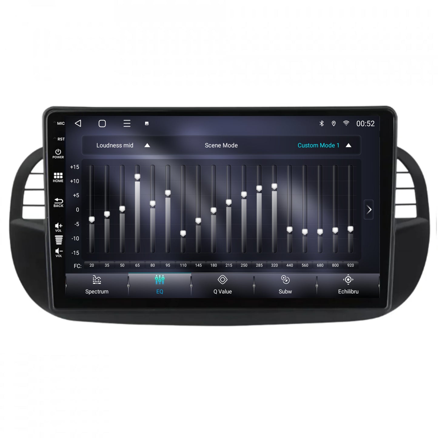 Navigatie Fiat 500 (2007-2014), Android, P-Octacore / 2GB RAM + 32GB ROM, 9 Inch - AD-BGP9002+AD-BGRKIT362V3