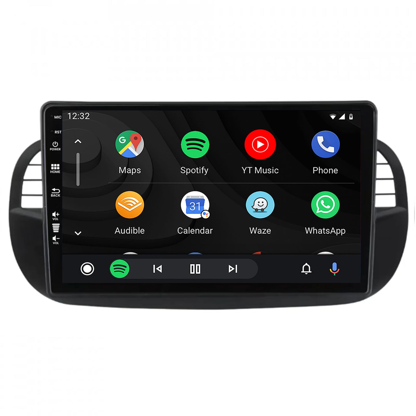 Navigatie Fiat 500 (2007-2014), Android, P-Octacore / 2GB RAM + 32GB ROM, 9 Inch - AD-BGP9002+AD-BGRKIT362V3