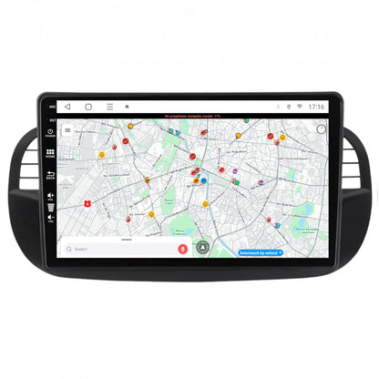 Navigatie Fiat 500 (2007-2014), Android, P-Octacore / 2GB RAM + 32GB ROM, 9 Inch - AD-BGP9002+AD-BGRKIT362V3